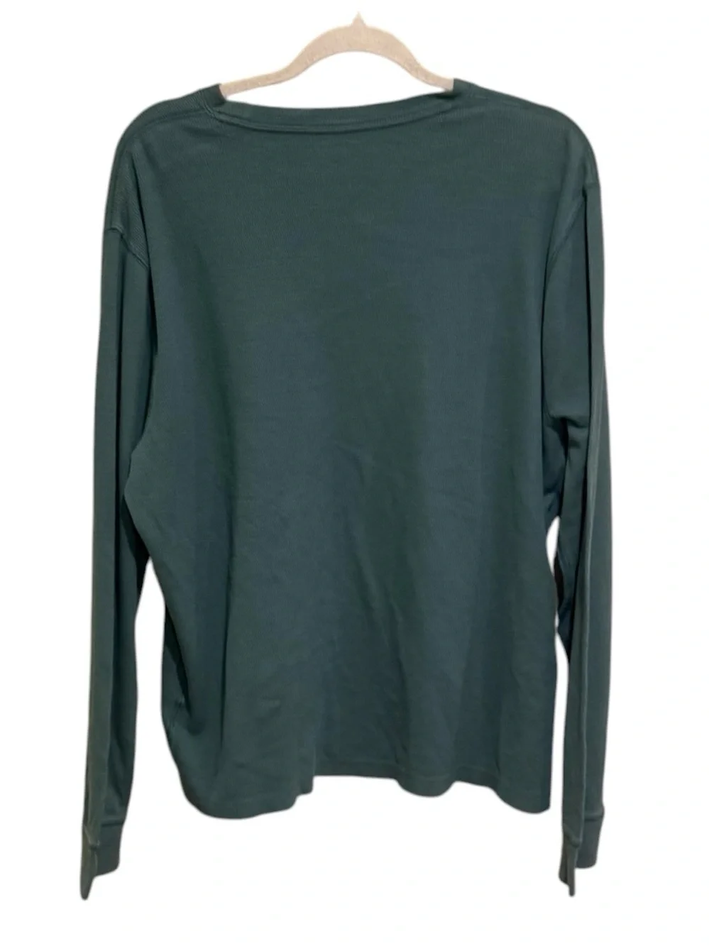 J. Crew Men's Essential Long-Sleeve Crewneck Thermal Shirt - Smoke Teal
